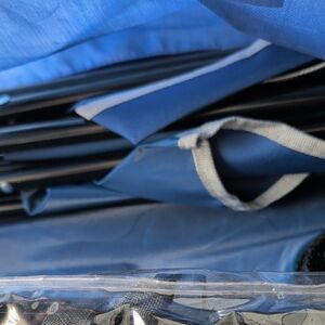 Blue Folding Chair with Carrying Bag